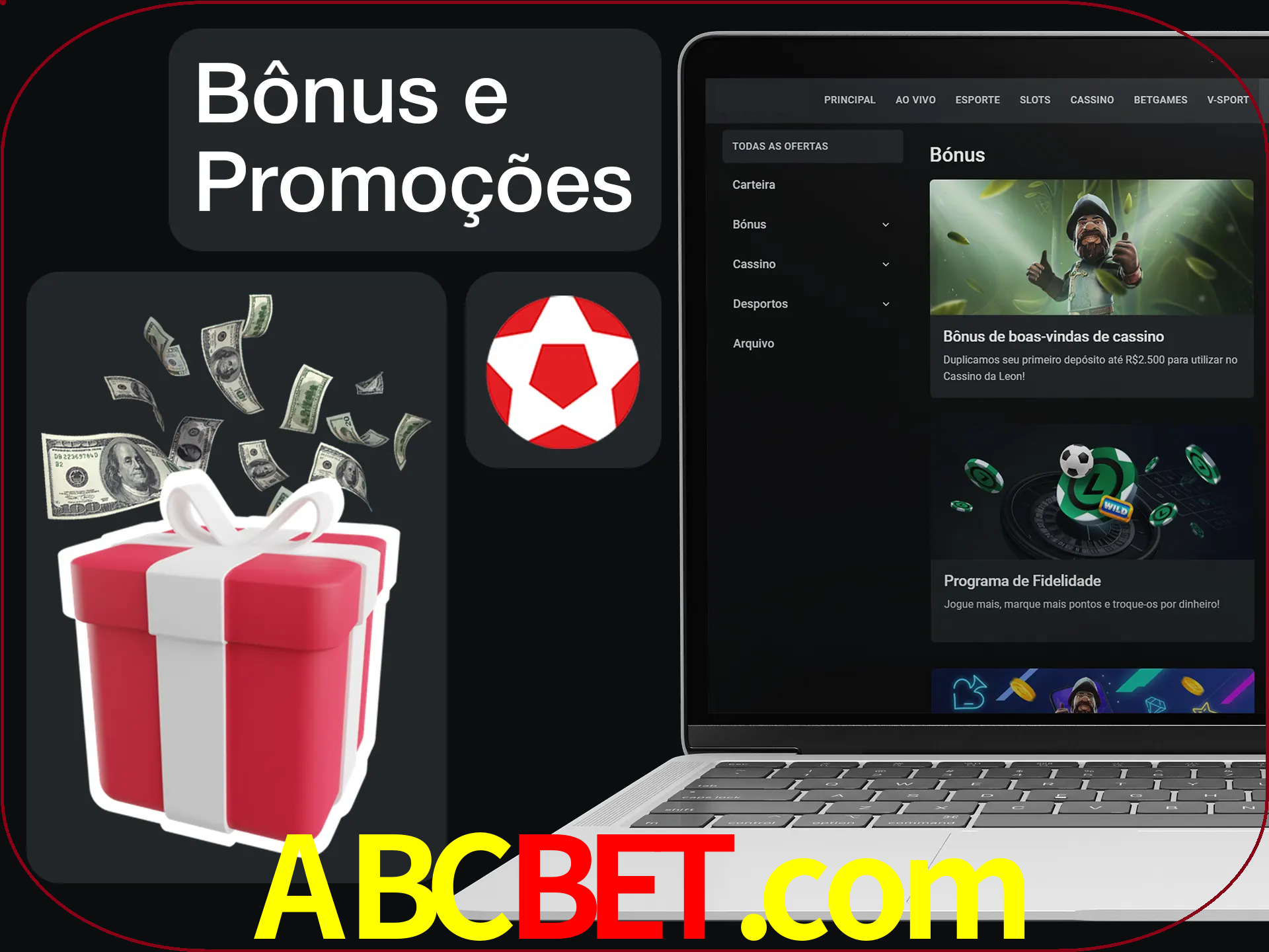 Verifique se há novos bônus e promoções.